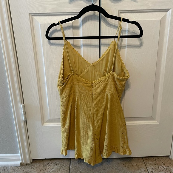 Emory park, mustard yellow romper, size large - Picture 2 of 2